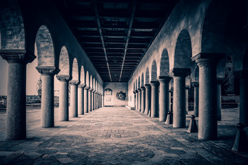 Sweden, Stockholm - City Hall Colonnade