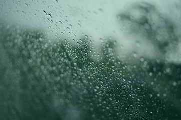 rain drops on window