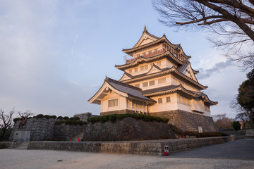 Chiba, Japan, 03/14/2019 , Chiba castle, also, Chiba folk museum in Inohana park.
