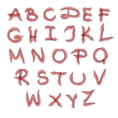 Obraz premium alphabet set isolated vector