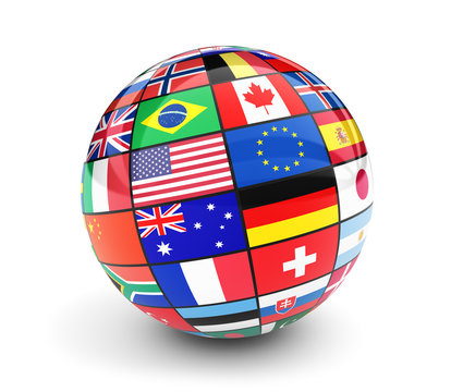 International World Flags Globe