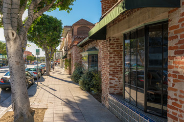 Sunny street vibe in Westwood, Los Angeles, California