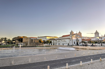 Obraz na płótnie Canvas Lagos at dusk, Portugal