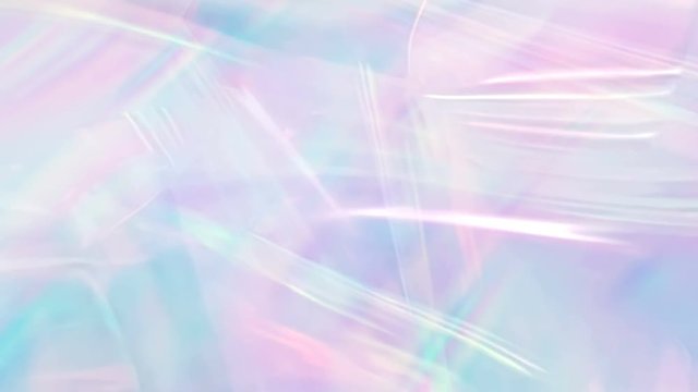 Trendy bright abstract holographic background. Looped 4K motion graphic.