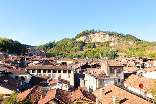 Ceva, Italy. View of Ceva, the ancient Ceba, is a small Italian town in the province of Cuneo, region of Piedmont, 49 kilometres (30 mi) east of Cuneo.