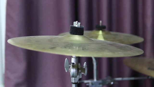 hit on a crash plate. Close-up