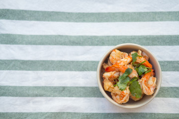 Stir fried shrimp with sweet sauce