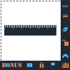 Ruler icon flat