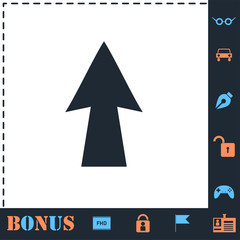 Arrow Up icon flat