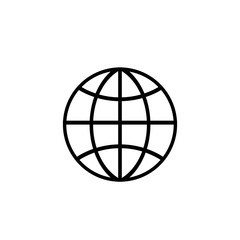 Globus icon vector illustration