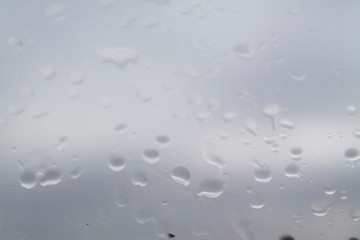 raindrops on the glass 