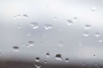 raindrops on the glass 