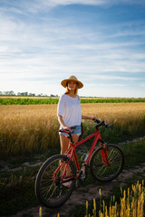 girl on bicycle