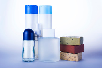 Beautiful spa composition on white background