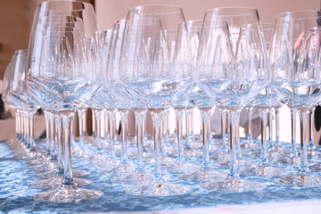 Wine glasses. Color image