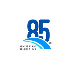 Fototapeta premium 85 Year Anniversary Celebration Vector Template Design Illustration