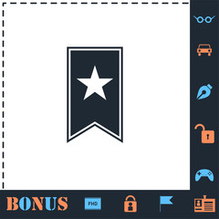 Bookmark icon flat