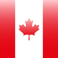 Naklejka premium Flag of Canada. Vector illustration.