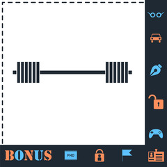 Free flex gear crossbar icon flat