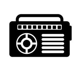 Radio icon vector 