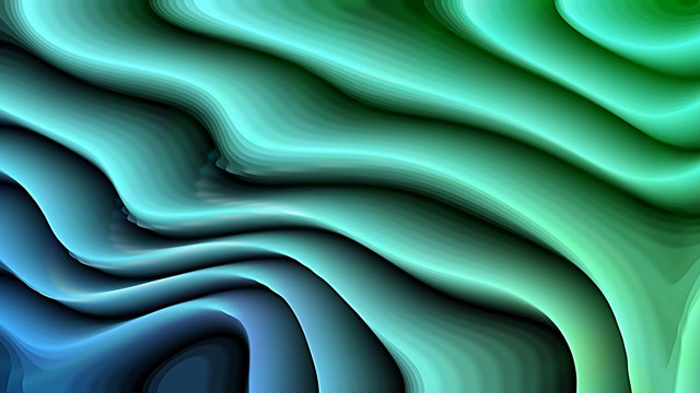Abstract 3d Blue and Green Curved Lines Ripple background © stockgraphicdesigns