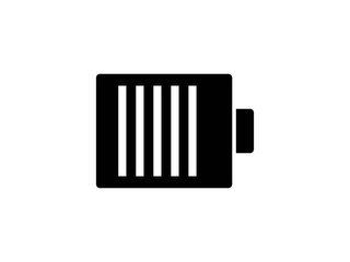 battery glyph vector icon