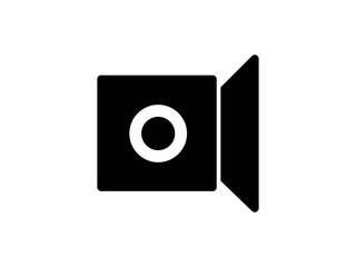 video glyph vector icon