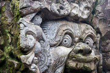 Goa Gajah (Elephant Cave) on Bali island in Indonesia