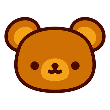 pics Animated Cute Bear Pictures https stock adobe com images cute bear face isolated on white background 259770944 start checkout 1 content id 259770944