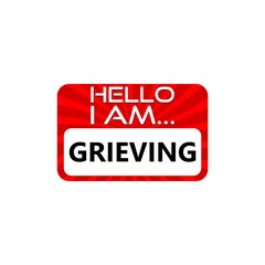 Hello I am Grieving card