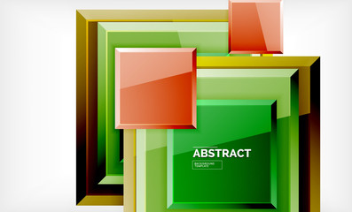 Square geometric background