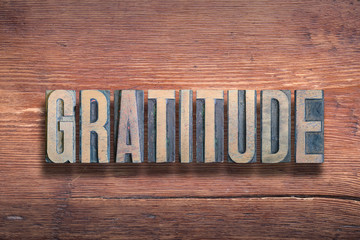 gratitude letters wood