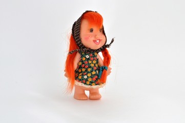 cheerful toy doll