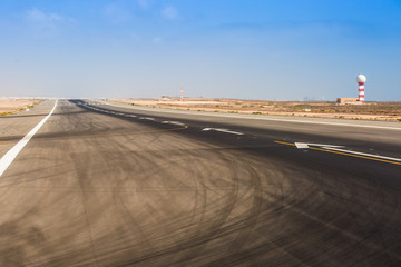 the runaway at Fuerteventura airport