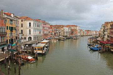 Fototapeta na wymiar The Grand canal in Venice Italy
