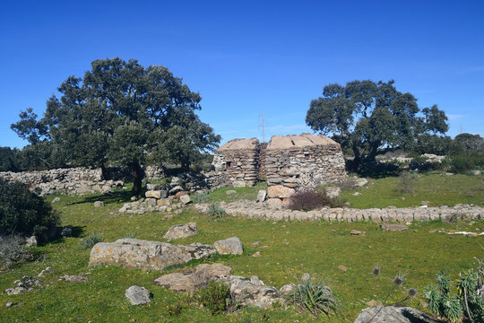 Capanna dell'area archeologica di Bruncu Madugui