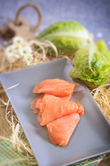 slice of smoked salmon