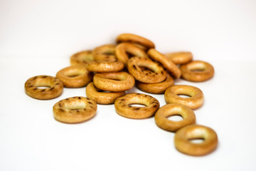drying  bagels against
