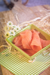 slice of smoked salmon