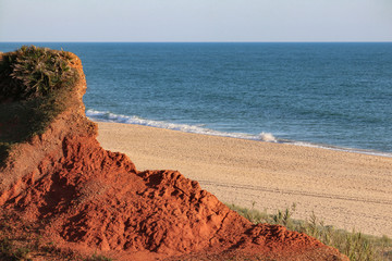 Vue de la falaise rouge