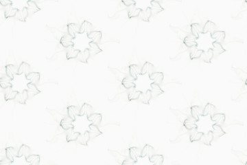 Modern abstract seamless pattern. Geometric background. Fractal, spiral, curl