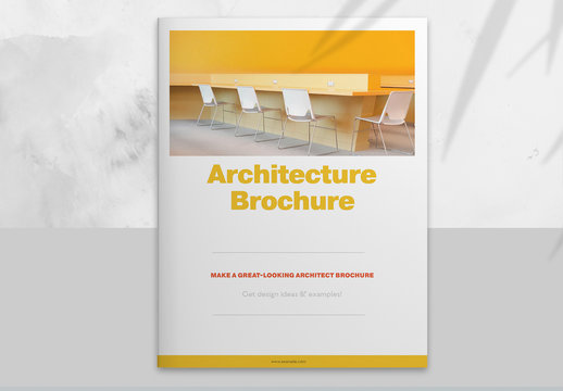 Architecture Brochure Layout with Yellow Accents