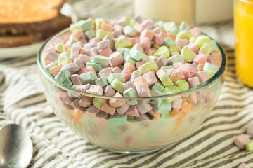 Fototapeta na wymiar Sugary Sweet Marshmallow Only Cereal