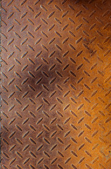 Corrugated rusty steel sheet, vertical texture
