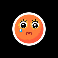 Smiley.Face with emotions. Icon.  illustration.