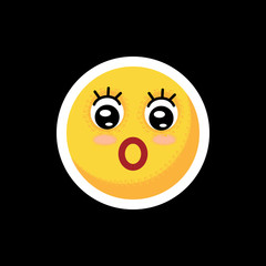 Smiley.Face with emotions. Icon.  illustration.