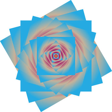 abstract square flower