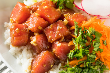 Homemade Ahi Tuna Poke Bowl