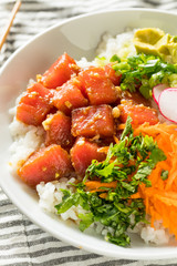 Homemade Ahi Tuna Poke Bowl