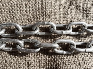 A chain is a serial assembly of connected pieces, called links, typically made of metal, with an overall character similar to that of a rope in that it is flexible and curved in compression but linear